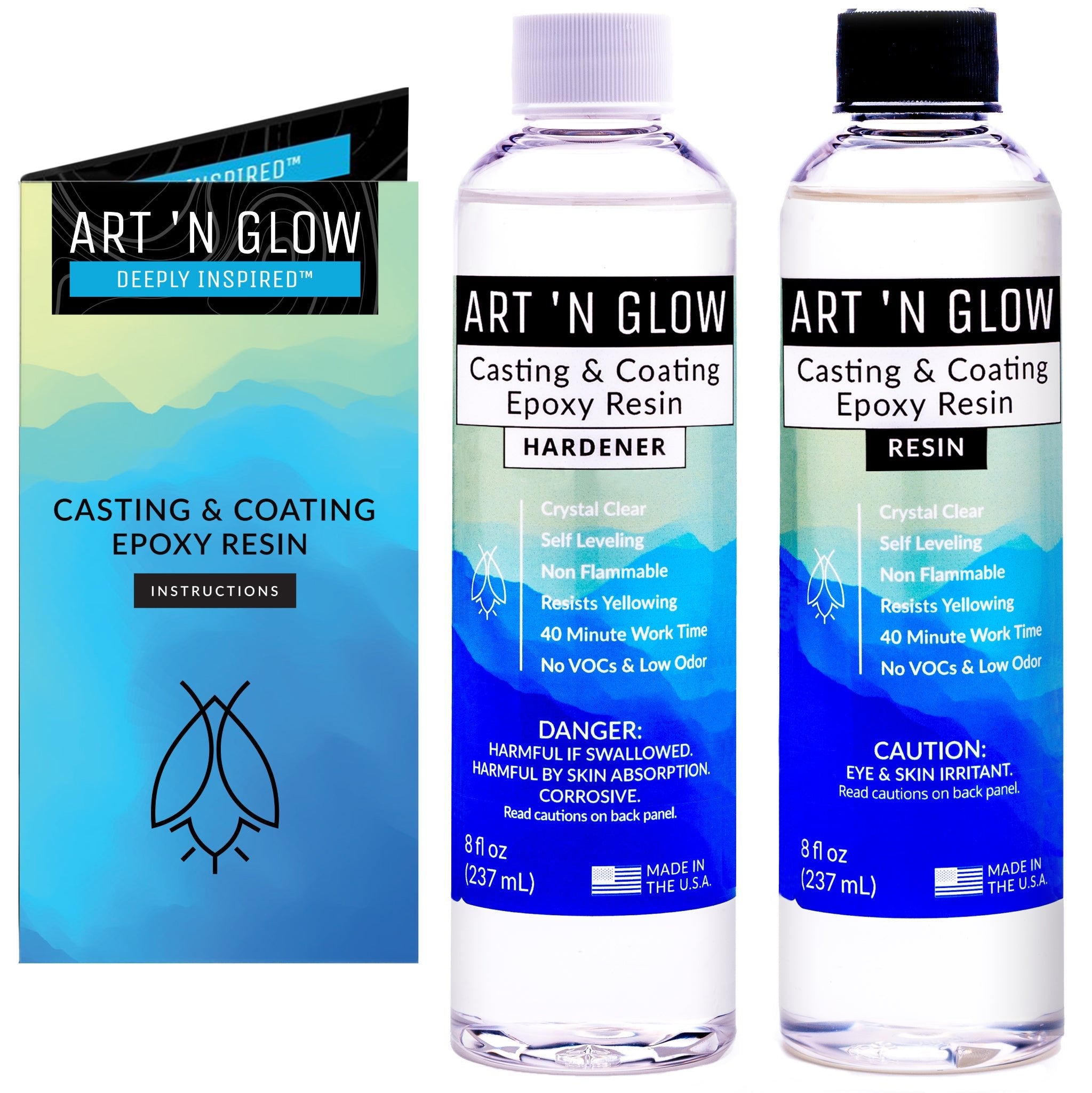 Clear Epoxy Resin for Decorative Casting and Crafting - Liquid Diamonds Casting Epoxy Resin The 1.5 Gallon Kit