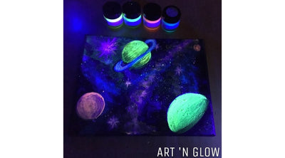 Painting a Glow in the Dark Galaxy with Tracie Kiernan