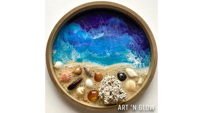 How to Coat Wood with Resin: Create Ocean Resin Art featuring @artebykristina
