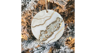 How to Make a DIY Resin Ornament: Geode Resin Art featuring @DripYourHeartOut