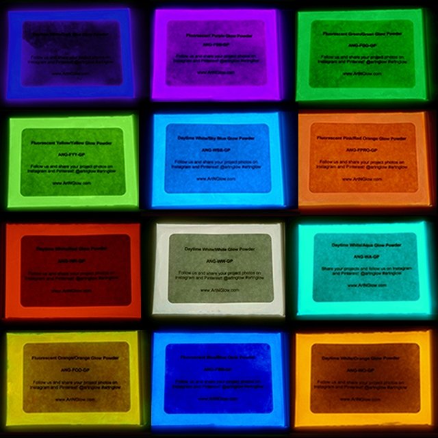 Glow In The Dark Powder | Phosphorescent Pigment for Resin & Crafts ...