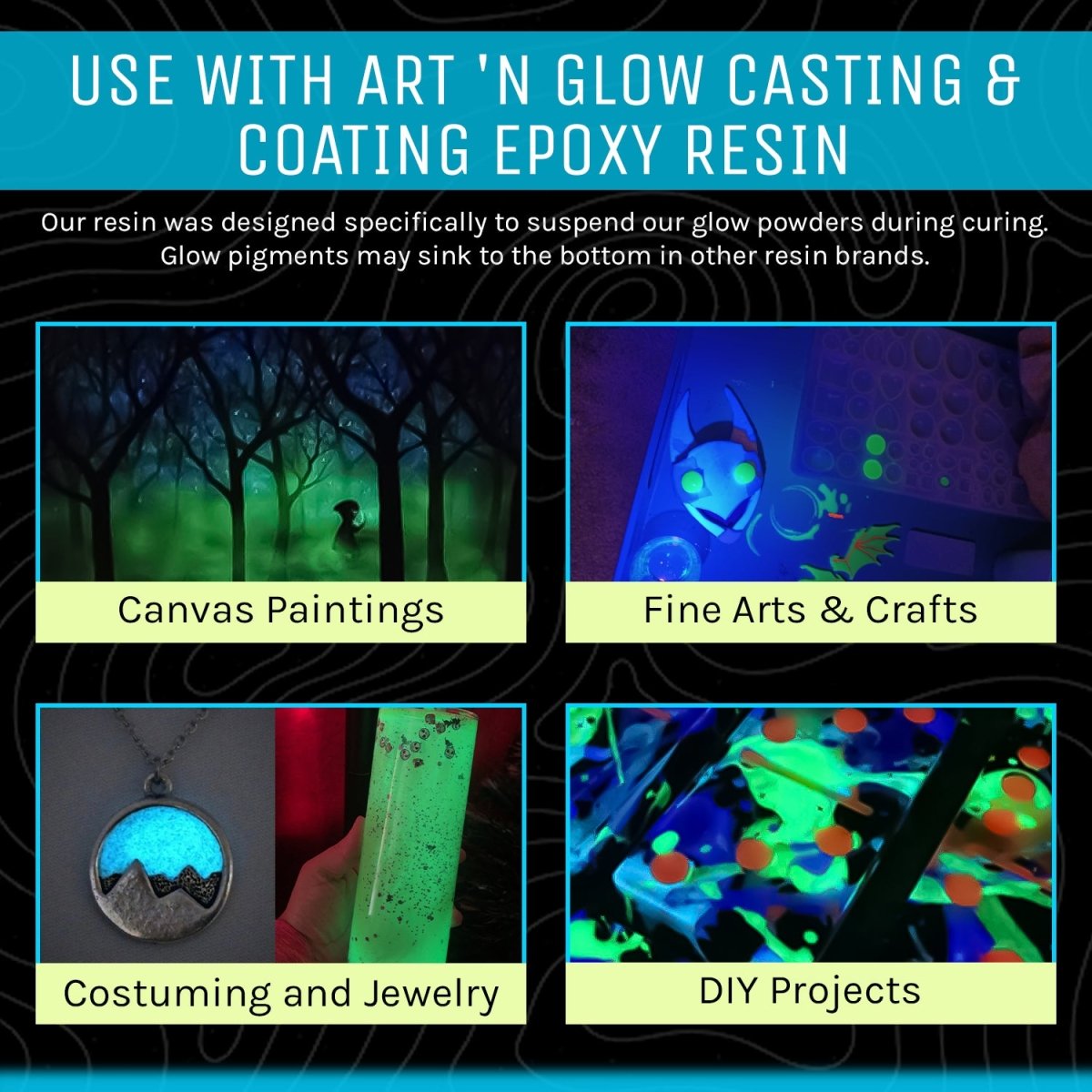 Blue Glow in The Dark Pigment Powder - 1 Kilogram