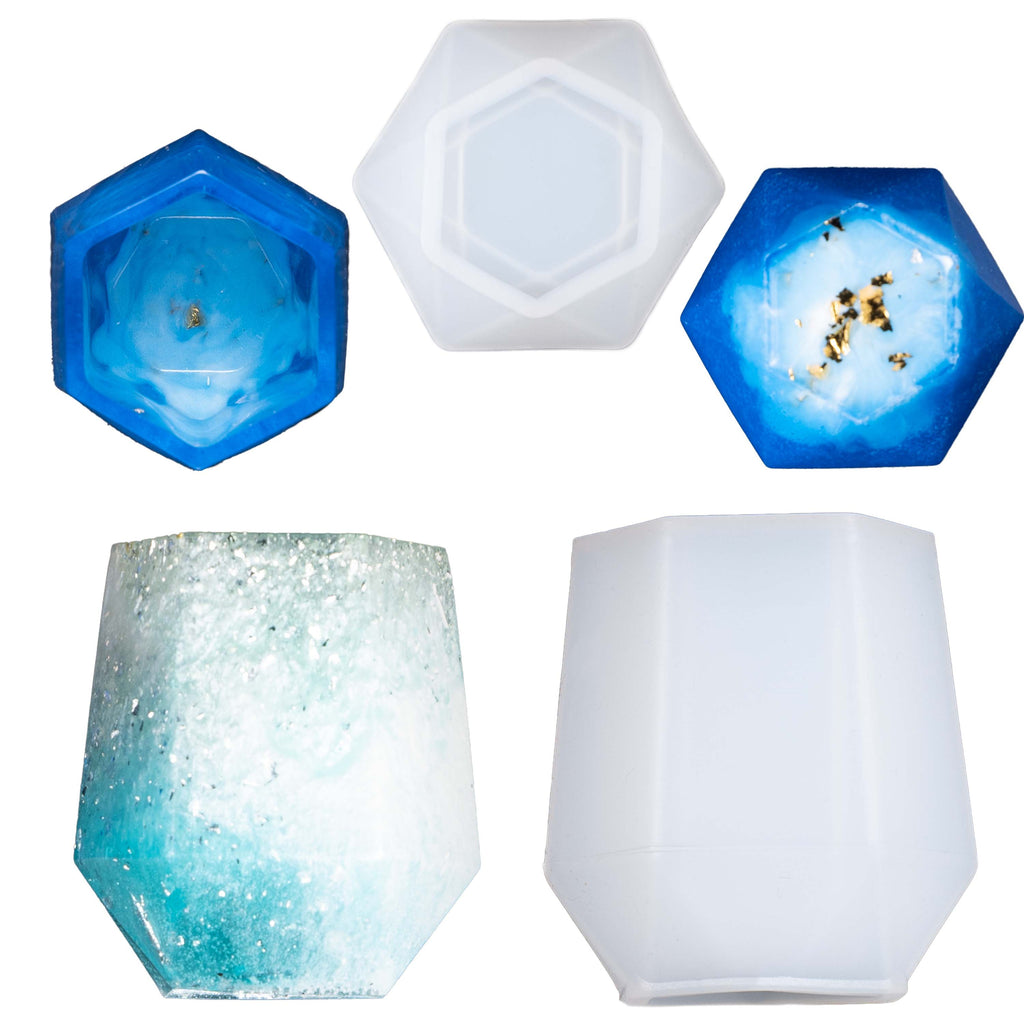Hexagonal Storage Cup Silicone Mold