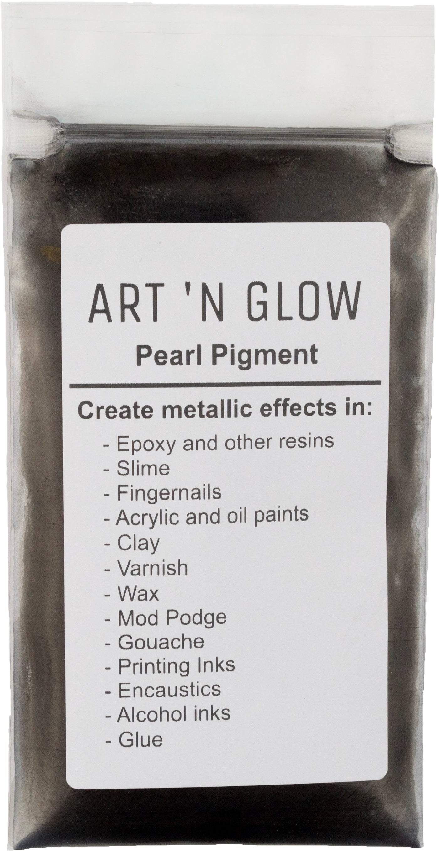 Art 'N Glow Black Mica Pearl Pigment