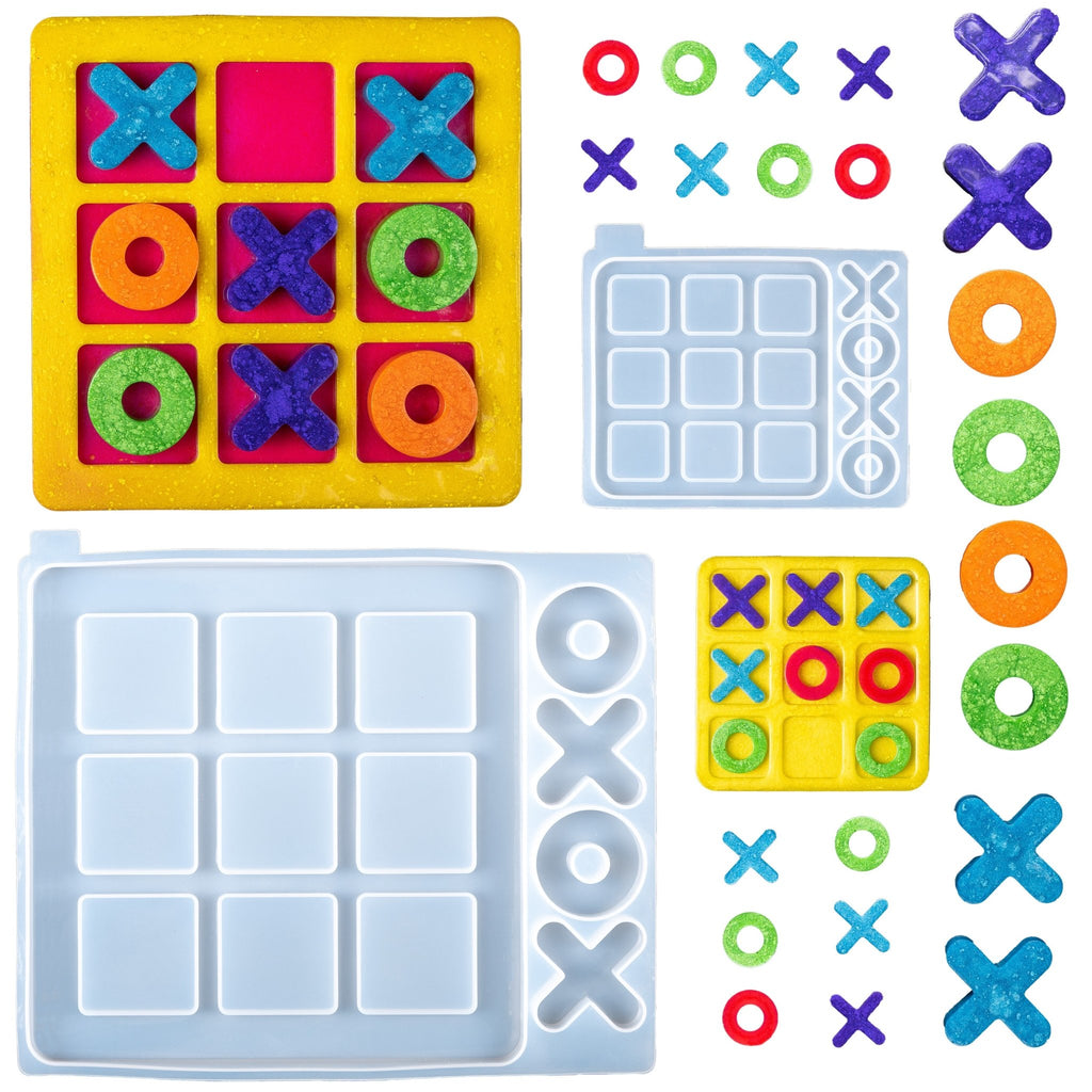 Large Small Tic Tac Toe Silicone Mold Set