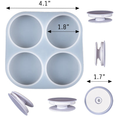 Phone Grip Silicone Mold with 10 Phone Grip Sockets Set