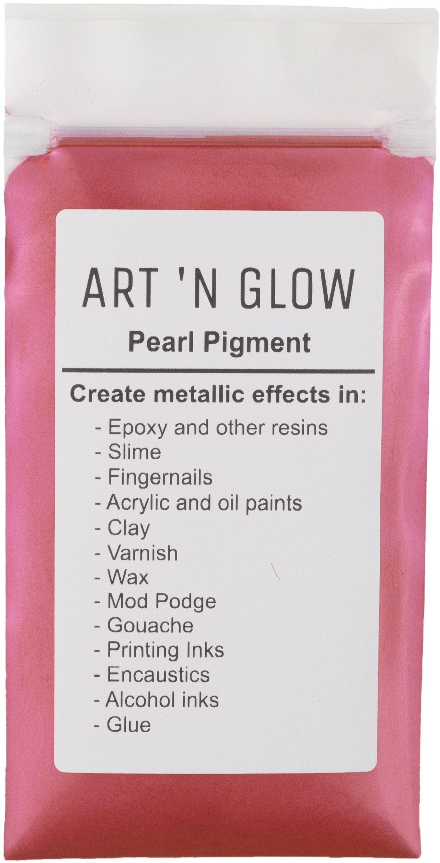 Art 'N Glow Fuchsia Mica Pearl Pigment