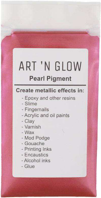Art 'N Glow Fuchsia Mica Pearl Pigment