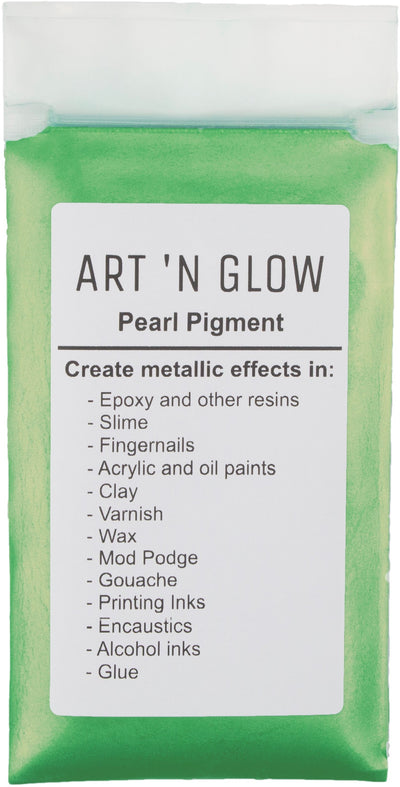 Art 'N Glow Green Gold Mica Pearl Pigment