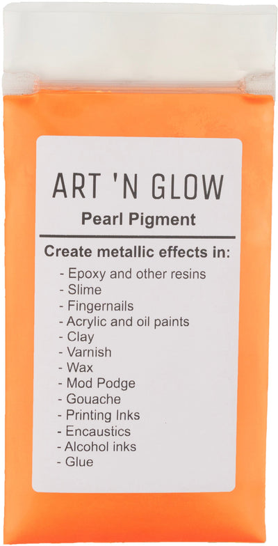 Art 'N Glow Tangerine Mica Pearl Pigment