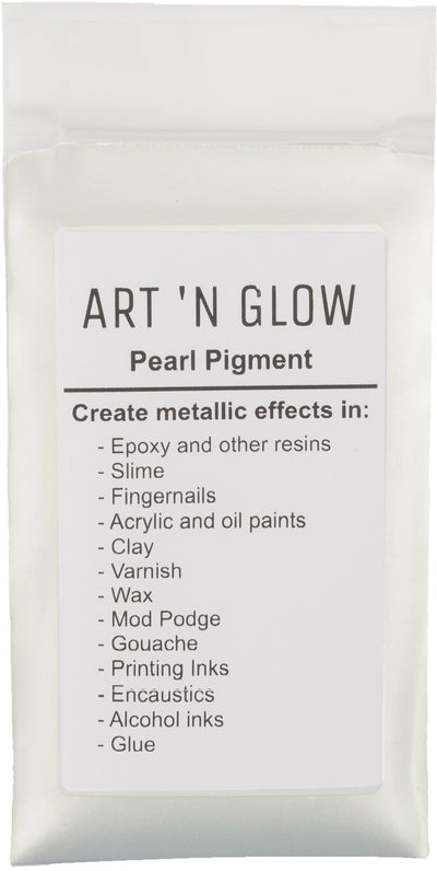 Art 'N Glow Pearl White Mica Pearl Pigment
