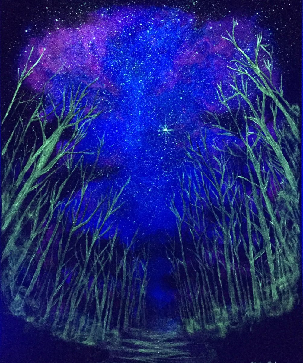 Fluorescent Purple Glow Paint